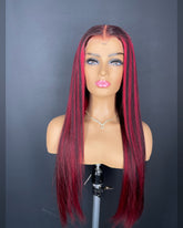 26" Streaked Red Frontal Unit