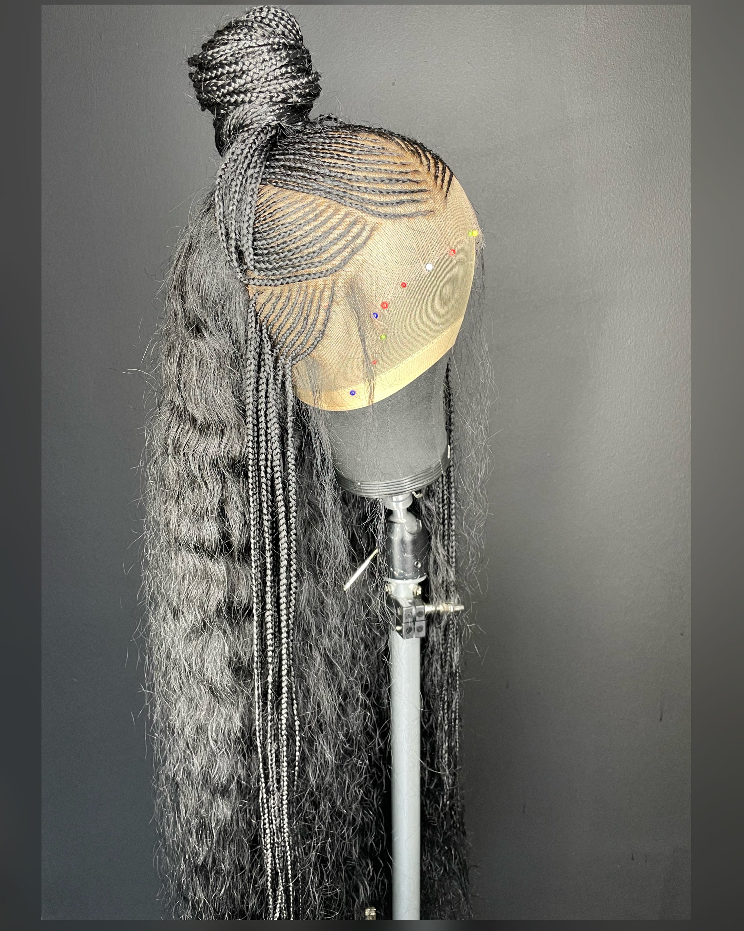 40" Feed-In Braid Frontal Wig