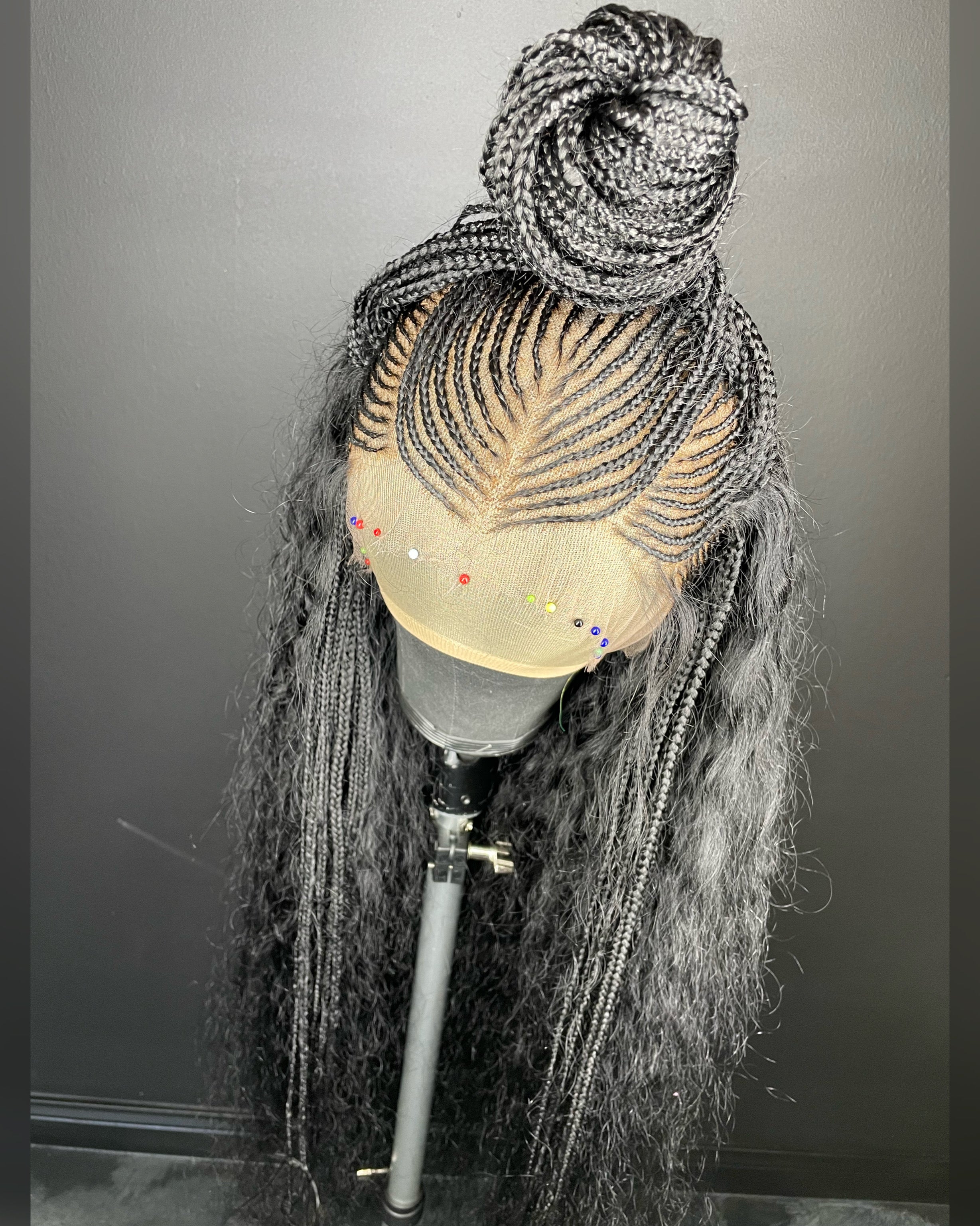 40" Feed-In Braid Frontal Wig